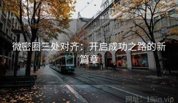 微密圈三处对齐：开启成功之路的新篇章